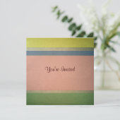 Invitation d'anniversaire Pastel Stripe (Debout devant)
