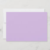 Invitation d'anniversaire pastel violet (Dos)