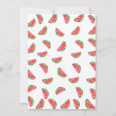 Invitation d'anniversaire | pastèque tropicale (Dos)