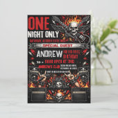 Invitation d'anniversaire Personal One Rocks (Debout devant)
