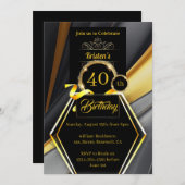 Invitation d'anniversaire personnalisable (Devant / Derrière)