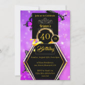 Invitation d'anniversaire personnalisable (Devant)