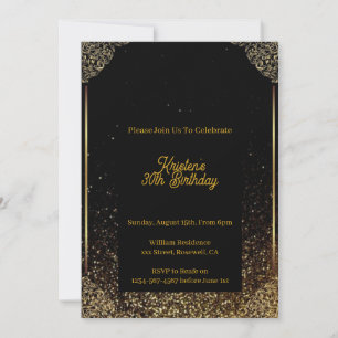 Invitation d'anniversaire personnalisable