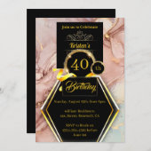 Invitation d'anniversaire personnalisable (Devant / Derrière)