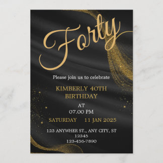 Invitation d'anniversaire personnalisable Carte d'