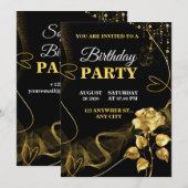 Invitation d'anniversaire personnalisable carte d' (Devant / Derrière)