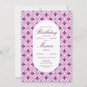 Invitation d'anniversaire personnalisable en Petal