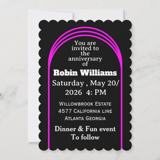 Invitation d'anniversaire personnalisable | Modifi (Devant)
