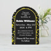 Invitation d'anniversaire personnalisable | Parti (Debout devant)