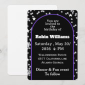 Invitation d'anniversaire personnalisable | Parti (Devant / Derrière)