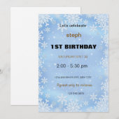 invitation d'anniversaire personnalisé (Devant / Derrière)