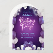 Invitation d'anniversaire personnalisé pour adulte (Devant / Derrière)