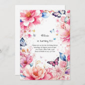 Invitation d'anniversaire personnalisée (Devant / Derrière)