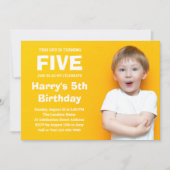 Invitation d'anniversaire personnalisée (Devant)