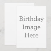 Invitation d'anniversaire personnalisée (Devant / Derrière)