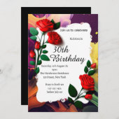 Invitation d'anniversaire personnalisée (Devant / Derrière)
