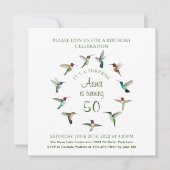 Invitation d'anniversaire personnalisée (Devant)