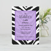 Invitation d'anniversaire personnalisée (Debout devant)