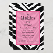 Invitation d'anniversaire personnalisée (Devant / Derrière)