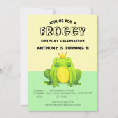 Invitation d'anniversaire personnalisée avec confe (Devant)