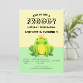 Invitation d'anniversaire personnalisée avec confe (Debout devant)