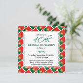 Invitation d'anniversaire personnalisée avec DRAPE (Debout devant)