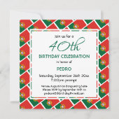 Invitation d'anniversaire personnalisée avec DRAPE (Devant)