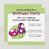 Invitation d'anniversaire personnalisée - Champign (Devant / Derrière)