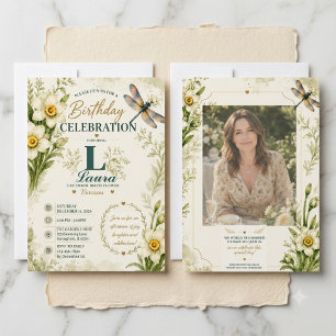 Invitation d'anniversaire personnalisée de décembr