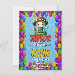 Invitation d'anniversaire personnalisée Gardien Ch