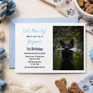 Invitation d'anniversaire personnalisée pour chien
