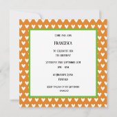 Invitation d'anniversaire personnalisée pour éléph (Dos)