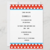 Invitation d'anniversaire personnalisée pour éléph (Dos)