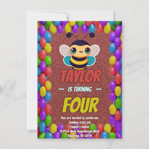 Invitation d'anniversaire personnalisée pour enfan