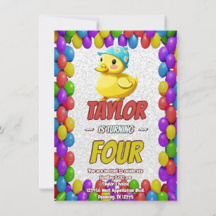 Invitation d'anniversaire personnalisée pour enfan