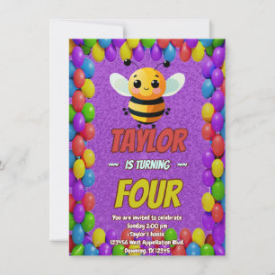 Invitation d'anniversaire personnalisée pour enfan