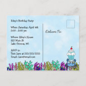 Invitation d'anniversaire personnalisée pour la fa (Dos)