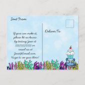 Invitation d'anniversaire personnalisée pour la fa (Dos)