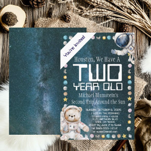 Invitation d'anniversaire personnalisée pour l'âge