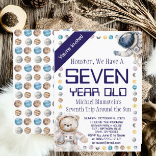 Invitation d'anniversaire personnalisée pour l'âge