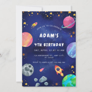 Invitation d'anniversaire personnalisée pour l'esp