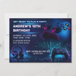 Invitation d'anniversaire personnalisée pour une f