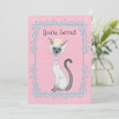 Invitation d'anniversaire Personnalisée Princess C (Debout devant)