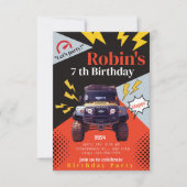 Invitation d'anniversaire personnalisée, soirée pe (Devant)