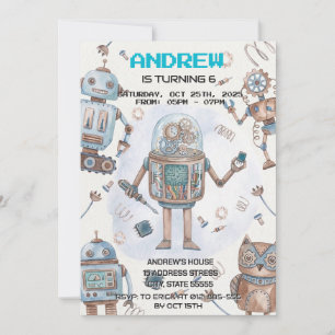Invitation d'anniversaire personnelle pour garçons