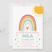 Invitation d'anniversaire Petit Rayon de Soleil (Devant)