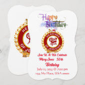 Invitation d'anniversaire PGMAM (Devant / Derrière)