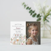 Invitation d'anniversaire photo chic moderne (Debout devant)