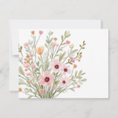 Invitation d'anniversaire photo chic moderne (Dos)