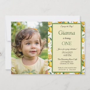 Invitation d'anniversaire photo de Little Cutie au